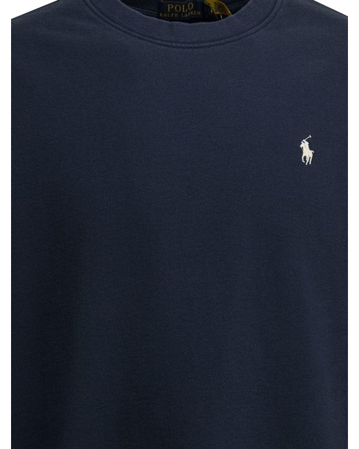 Polo Ralph Lauren Blue Sweatshirt With Logo