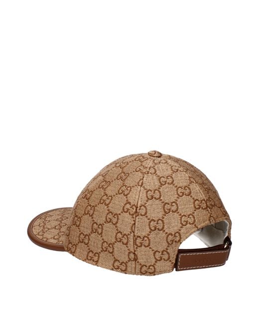 Gucci Brown Straw Hat/Camel