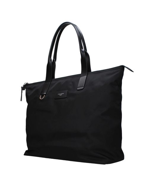 Dolce & Gabbana Black Shoulder Bags Nylon