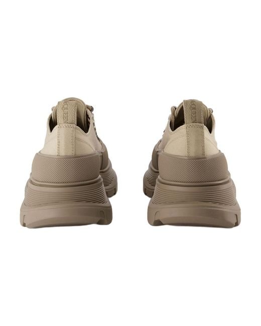 Sneakers Slick Slick Brown Canvas Alexander McQueen pour homme en coloris Gray