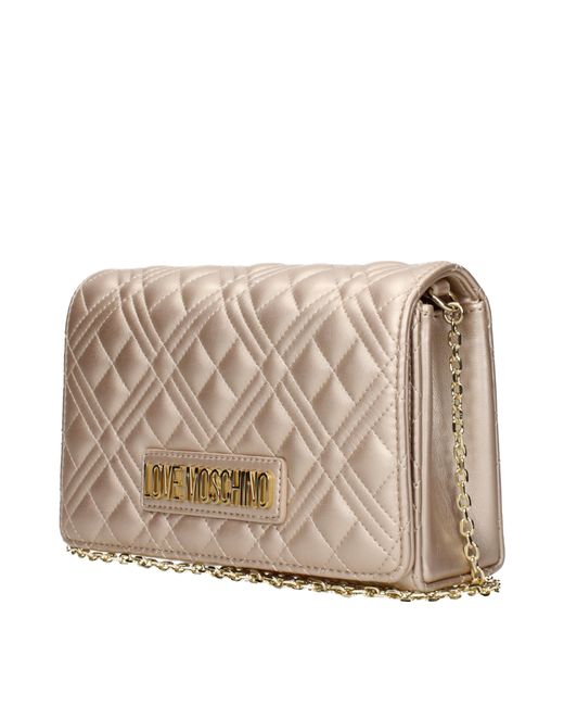 Love Moschino Natural Polyurethane Pochette