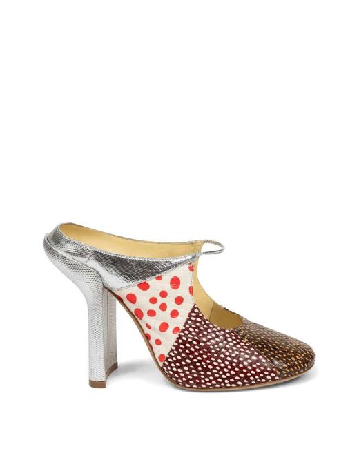 Dries Van Noten Pink Color Patchwork Heel