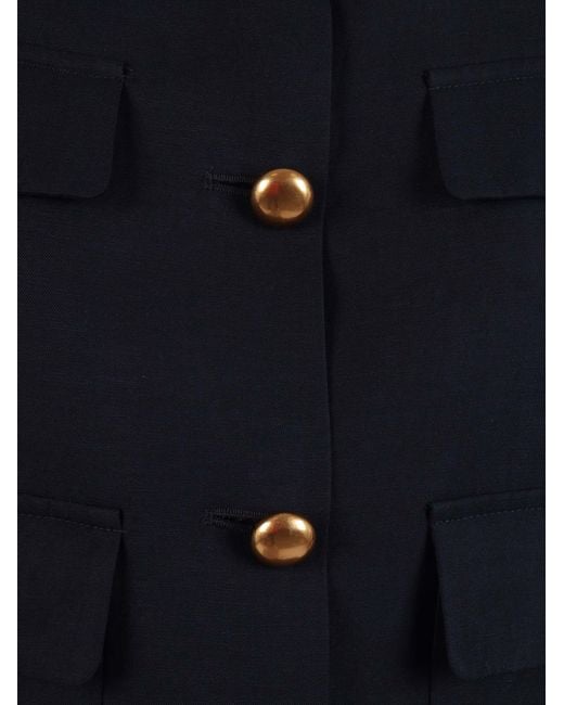 P.A.R.O.S.H. Blue P.A.R.O..H. Jacket Viscose Linen
