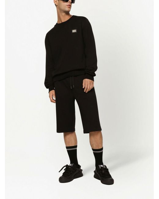 Sudadera aplicada de Dolce & Gabbana de hombre de color Black