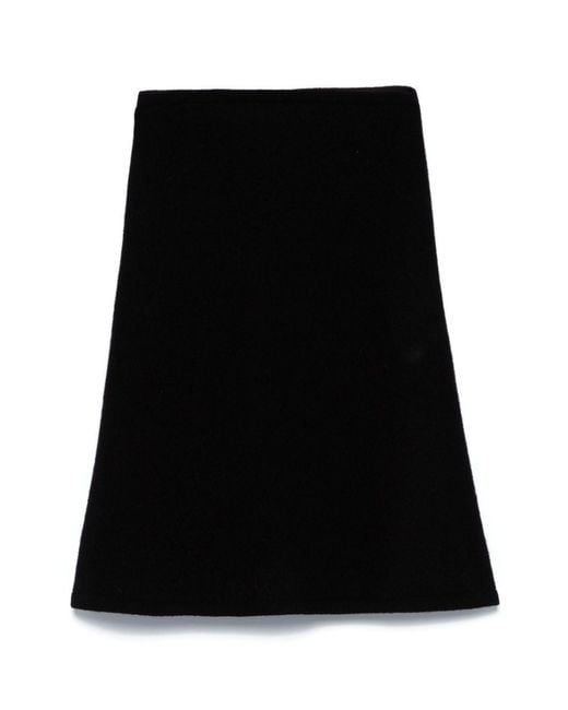 Rick Owens Black Cowl Scarf
