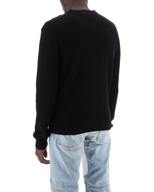 Amiri Stack Cashmere Sweater in het Black voor heren