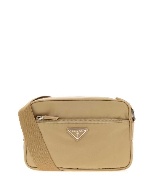 Prada Natural Re-Nylon Crossbody Bag