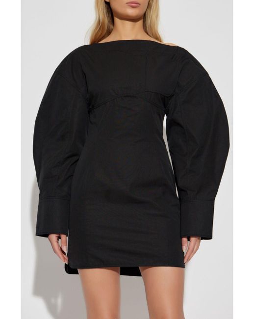 Jacquemus La Robe Chemise Casaco Jurk in het Black