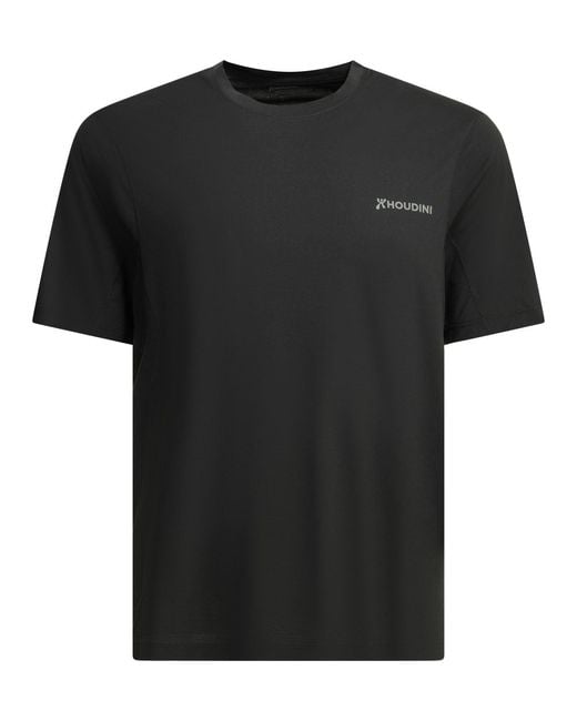 Houdini Sportswear Black "Pace Air Message" Crewneck T Shirt