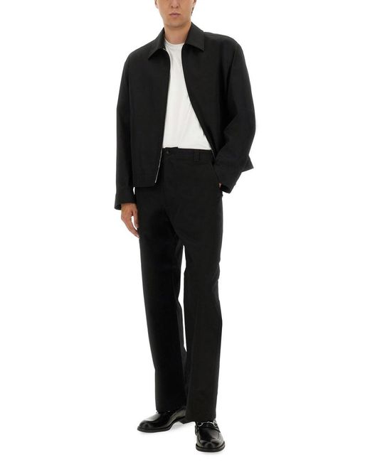 Gucci Black Pants With Web Detail for men