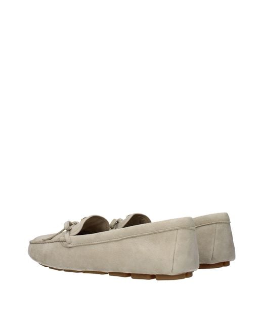 Prada Gray Suede/Pumice Loafers