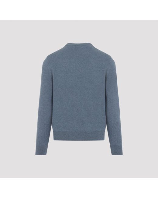 Brioni Blue Luxury Cashmere Pullover Sweater For for men