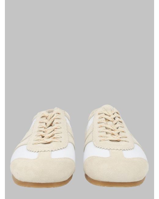 Dries Van Noten Natural Premium Leather Sneakers For for men