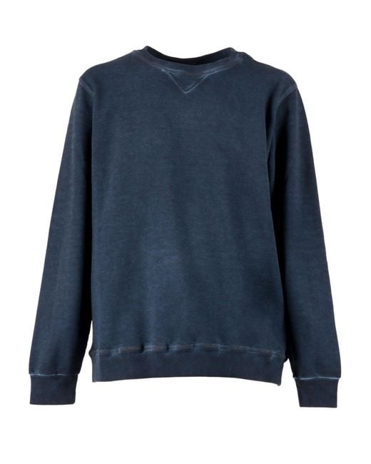 Dondup Blue Relaxed Fit Vintage Sweatshirt