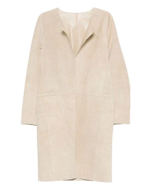 Totême  Natural Suede Leather Coat