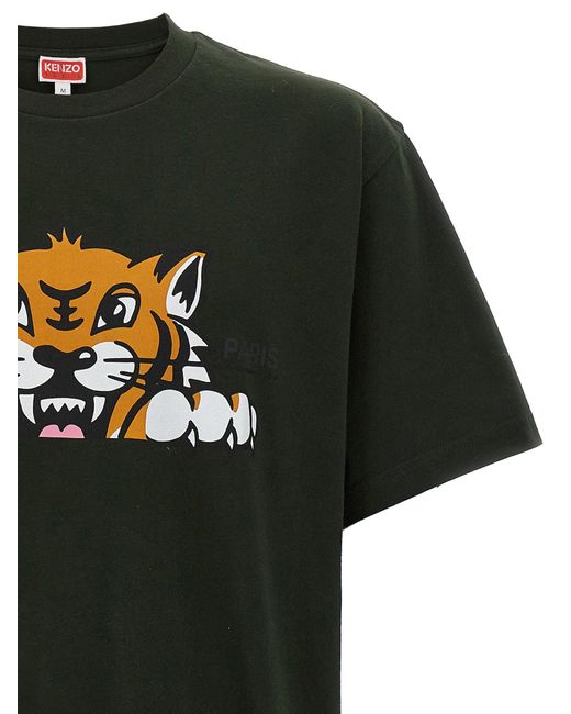 ' Happy Tiger' T-shirt KENZO pour homme en coloris Black