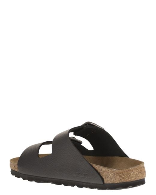 Birkenstock Black Arizona Wb Vintage – Natural Leather Sandal for men