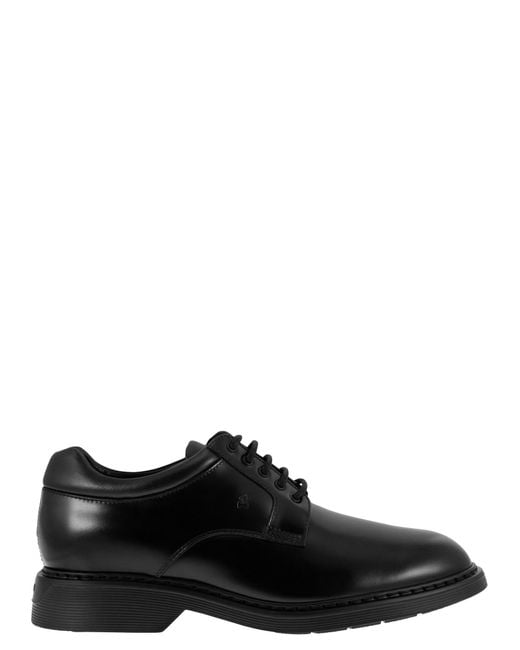 H576 Derby Lace Ups Con Fondo di Hogan in Black da Uomo