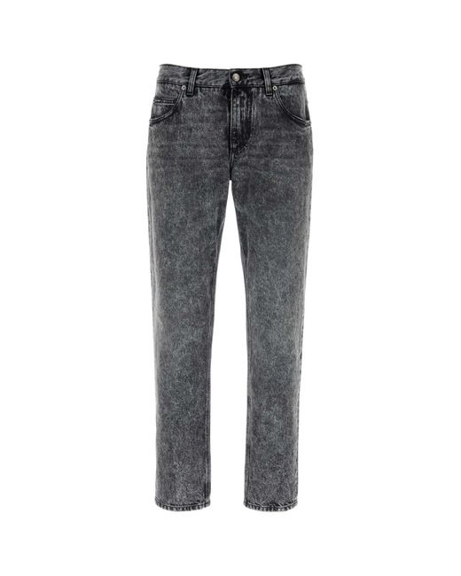 Dolce & Gabbana Gray Black Denim Jeans for men