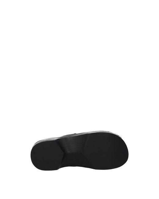 Ferragamo Black Ciabatte E Zoccoli Nope Donna Pelle Nero