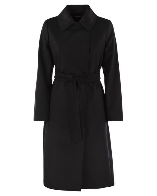 Max Mara Black Bcollag Wool Coat