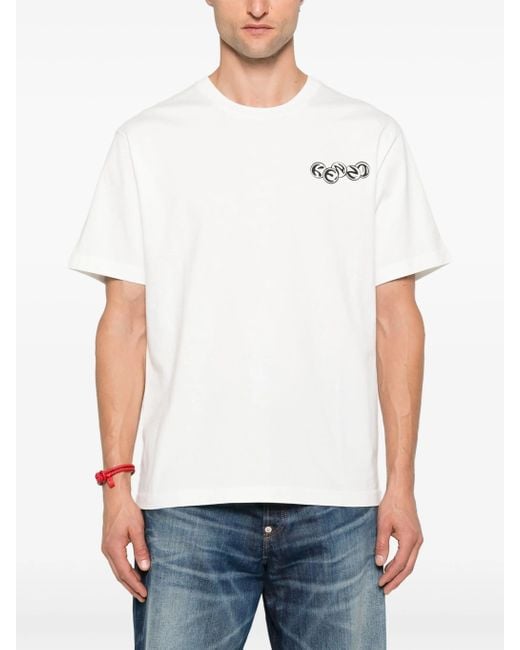 KENZO White Logo Print T Shirt