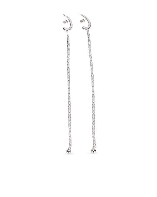Panconesi White Diamanti Pendulum Earrings