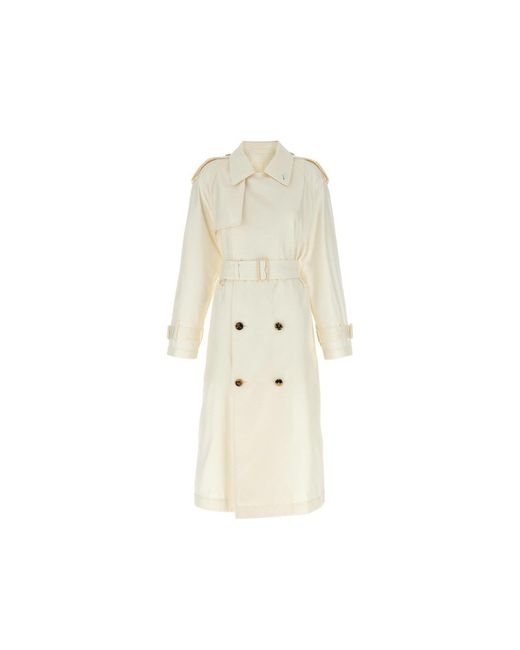 Burberry Natural Silk Trench Coat