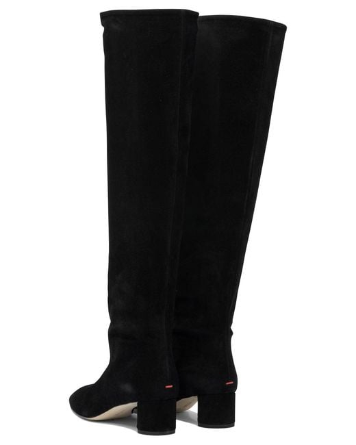 Aeyde Black Willa 55 Mm Boots And Ankle Boots