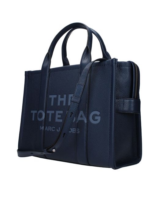 Marc Jacobs Blue Handbags The Tote Bag Leather/Sea