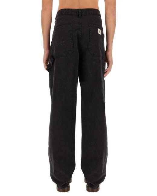 AWAKE NY Black Cotton Jeans for men
