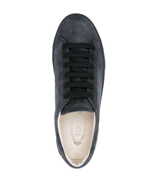 Tod's Blue Suede Leather Sneakers for men