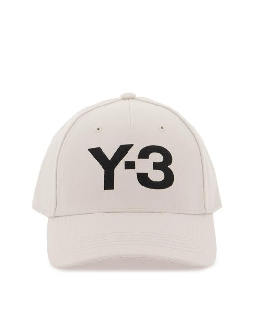 Y-3 Y 3 Baseballkappe Mit Gesticktem Logo in het Gray voor heren
