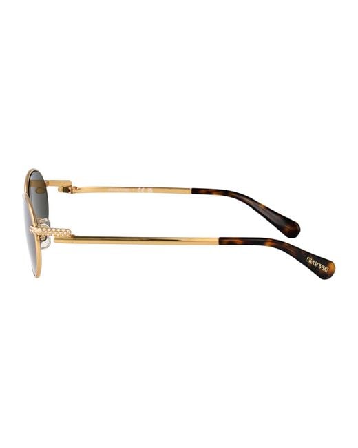 Swarovski Green Sunglasses