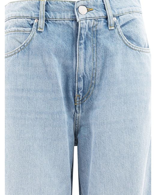 Pinko Jeans ,Blauw ,Katoen Light Distressed Jeans in het Blue