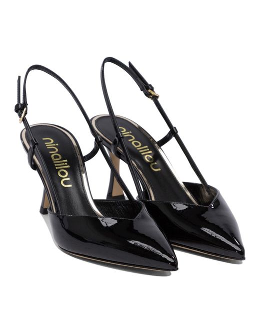 Ninalilou Black Heeled Shoes