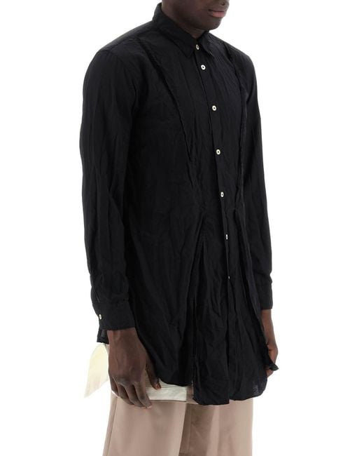 Maxi Shirt avec ourlet asymétrique Comme des Garçons pour homme en coloris Black