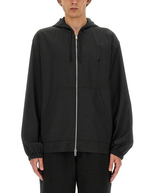 Givenchy Black Zip Sweatshirt for men