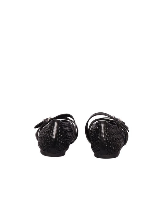 Michael Kors Black Indy Woven Flex Ballet