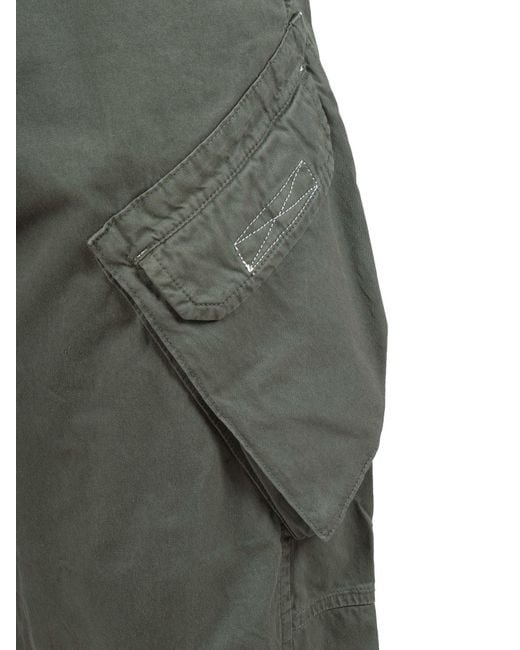 Murphy & Nye Green Olivine Marine Relaxed Cargo Straight-Leg Pants for men