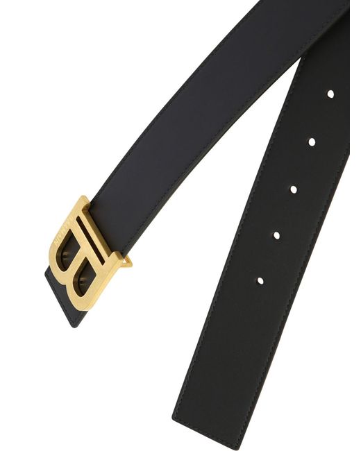 Cinturón de cuero Balmain de color Black