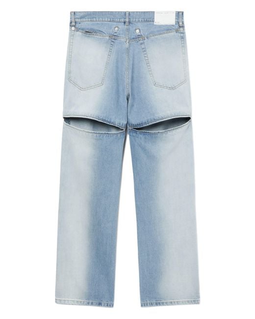 Random Identities Blue Back Slash Jeans Ran03P001 for men