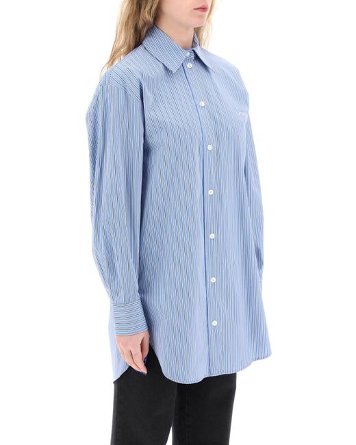 Isabel Marant Cylvany Maxi -shirt in het Blue
