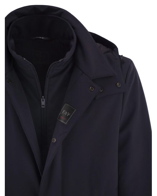 Fay Blue Morning Coat Travel for men