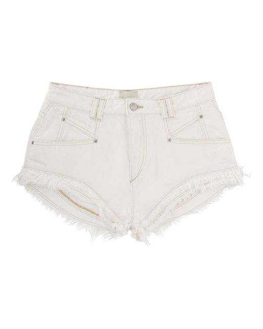 Isabel Marant White Shorts "Endeidala"