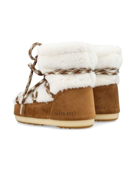 Moon Boot White Low Classic Icon Shearling for men