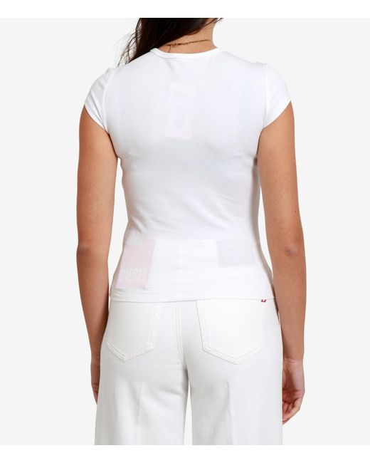 DIESEL White T Shirts And Polos