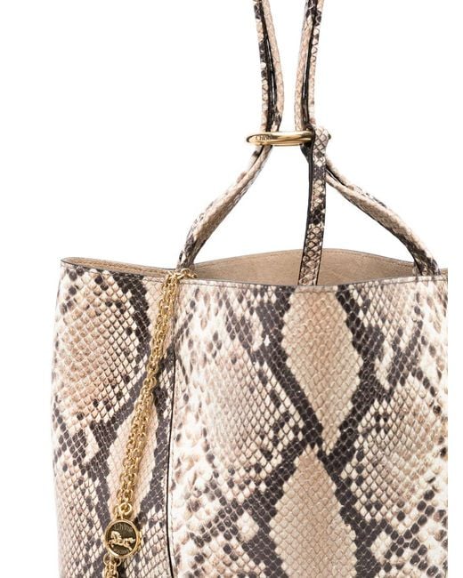 Chloé White Spin Leather Tote Bag
