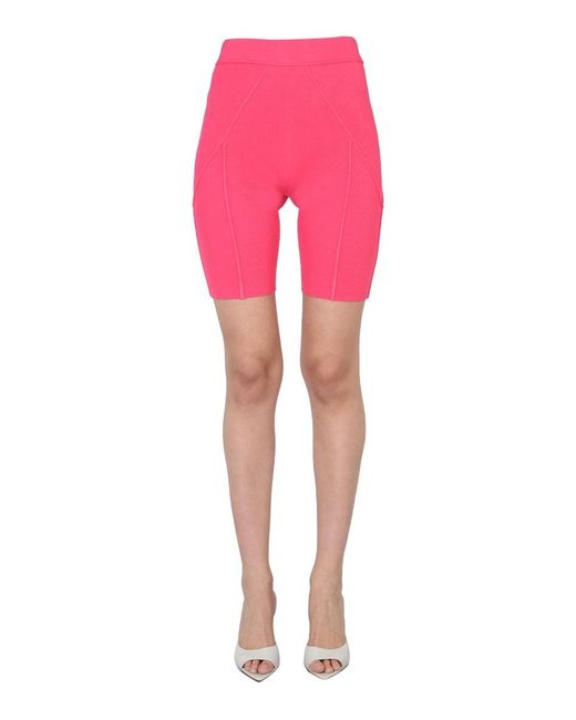 Helmut Lang Pink Solid Shorts
