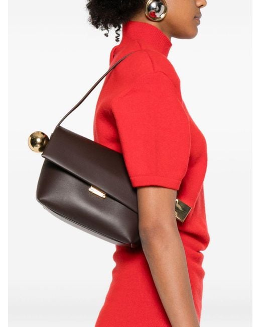 Jacquemus Brown Le Rond Carré Shoulder Bag